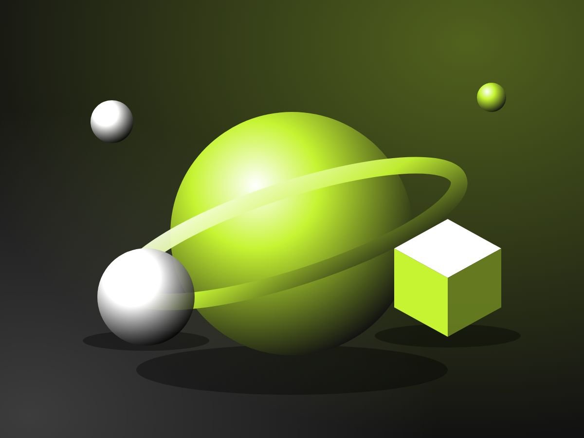 Chrome Shapes 3D preview