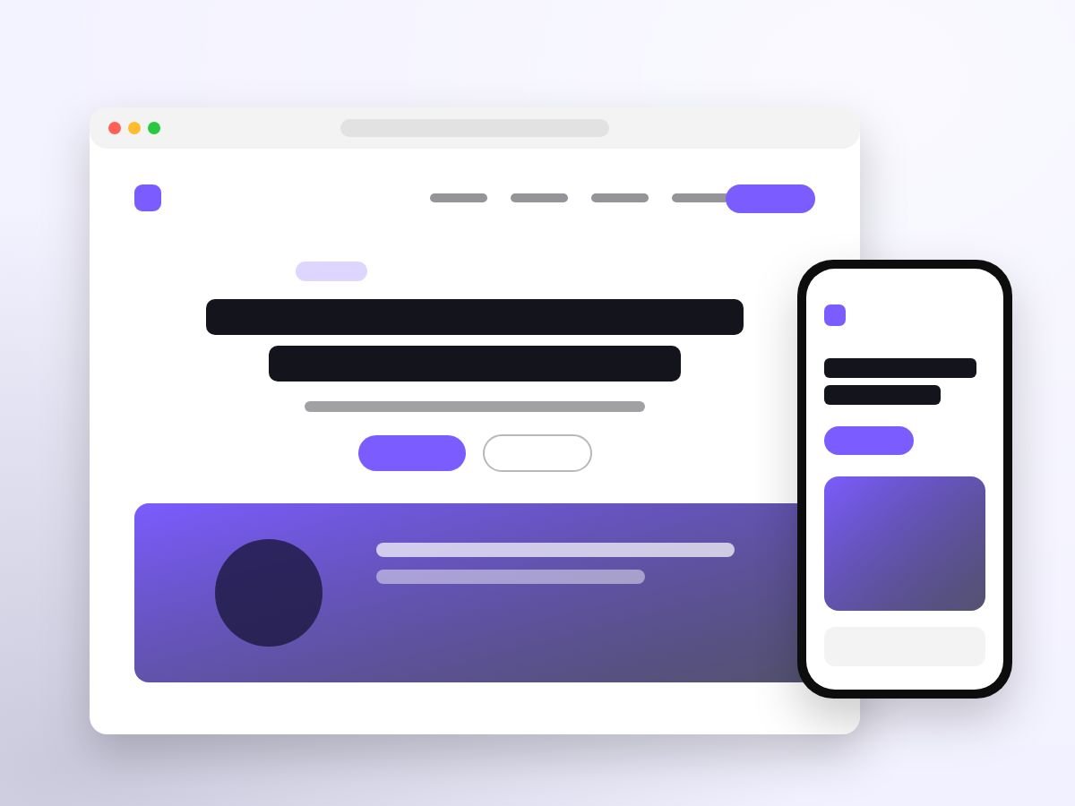 Landing Page Wireframes preview